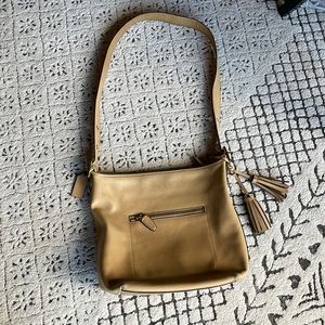 Coach Over The Shoulder Tan Purse